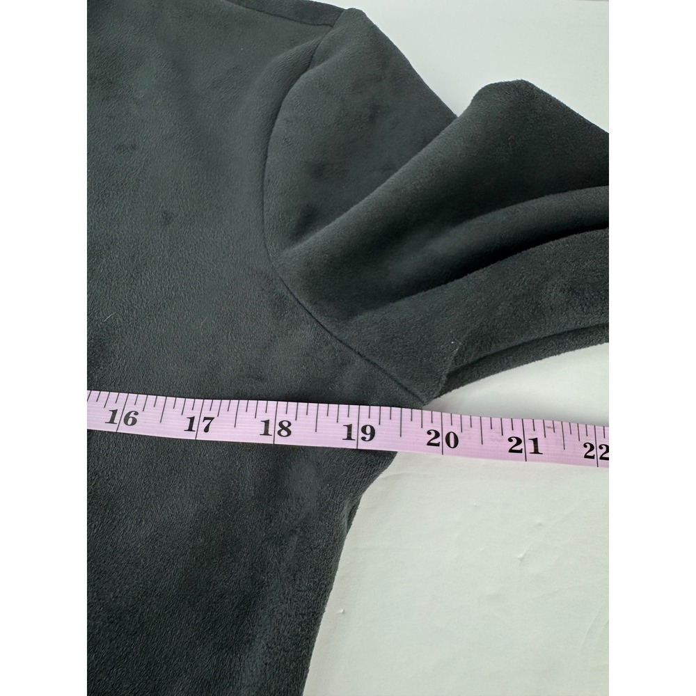 J. McLaughlin M Neville Sheath Faux Suede Crossover Gray LS Midi Women Dress - Picture 11 of 12